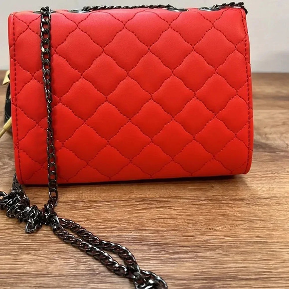 RED MINICROSSBODY BAG FAUX LEATHER - Picture 6 of 10